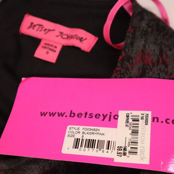 Betsy Johnson NEW dress Size 8 Lined Office Career Midi Stretchy  Cap Sleeves - Picture 9 of 11